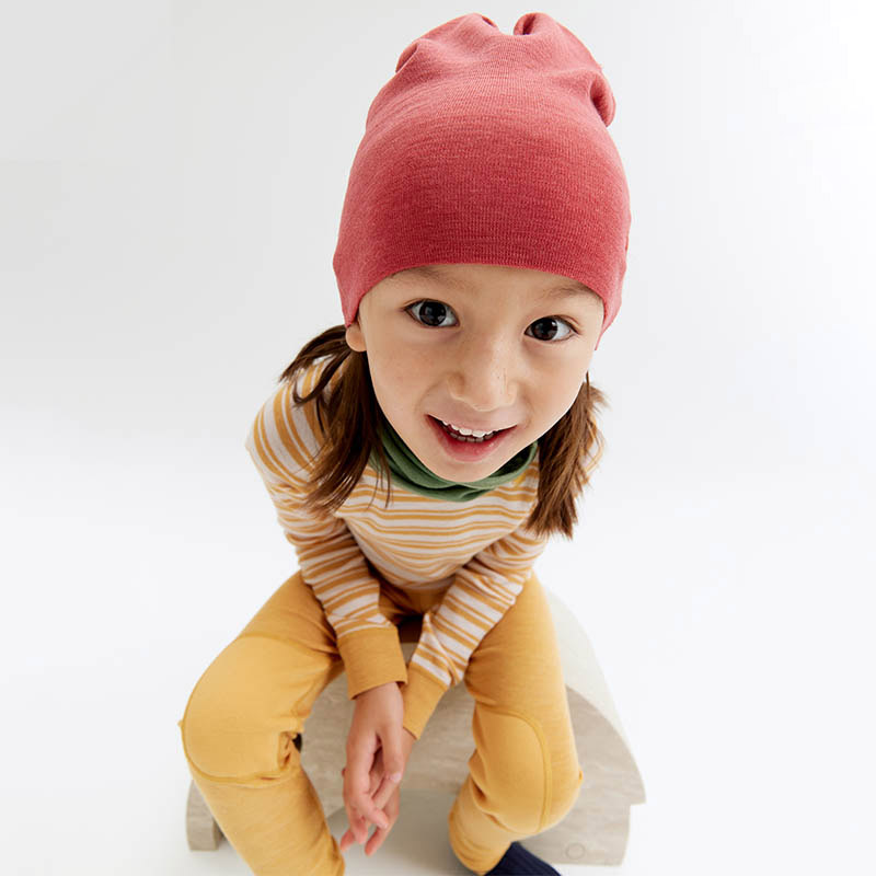 Wool Beanie KidsJr, Mineral Rust, hi-res